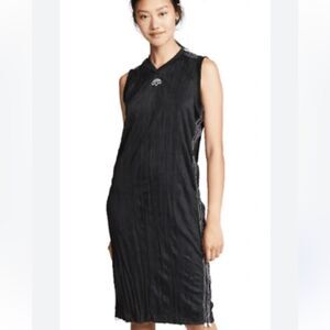 ADIDAS ORIGINALS BY ALEXANDER WANG midi black track dress Medium